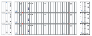 Athearn 72772 APL 53' Container 3-pack HO