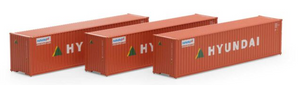 ATH 28387 Hyundai 40' Container 3-pack HO