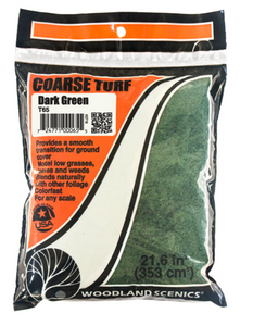 Woodland Scenics T65 Coarse Turf Dark Green