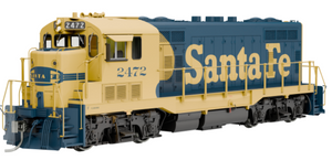 Rapido 70119 ATSF CF7 w/ Round Cab (DC/Silent): AT&SF - Yellow Warbonnet: #2496 HO