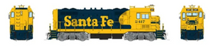 Rapido 70601 ATSF CF7 w/ Square Cab (DC/DCC/Sound): AT&SF - Yellow Warbonnet: #2417 HO