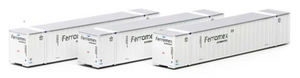 Athearn 17656 FerroMex 53' Containers 3-pack N scale