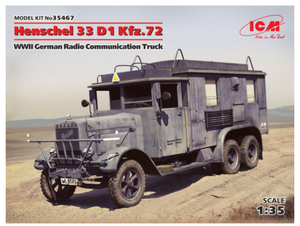 ICM 35467 Henschel 33D1 Kfz. 72 WWII German Radio Communication Truck 1:35