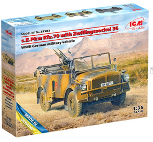 ICM 35503 s. E.Pkw Kfz.70 with Zwillingssockel 36 1:35