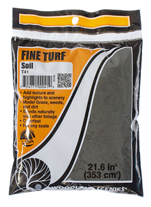 Woodland Scenics T41 Fine Turf Soil