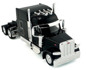 HO Logistics Replicas 589095 Peterbilt 589 Black Stand-up Sleeper HO