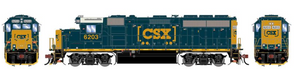 Athearn Genesis 1739 CSXT GP40-2 #6203 "Boxcar Logo" DC HO
