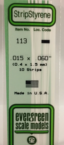 Evergreen 113 .015 x .06" strp