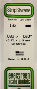 Evergreen 133 .03 x .06" strp