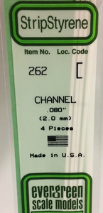 Evergreen 262 .08" Channel