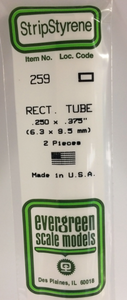 Evergreen 259 Rect. Tube
