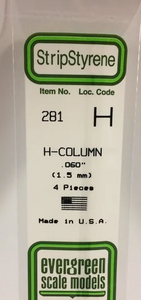 Evergreen 281 .06" H-Column