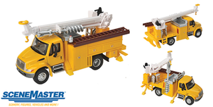 Walthers 949-11732 Yellow International 4300 Utility Truck with Drill HO