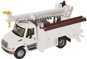 Walthers 949-11734 White International 4300 Utility Truck with Drill with Utilityu Company Decal HO
