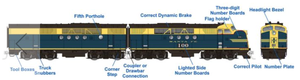 Rapido 53506 Santa Fe FT A/B Freight Scheme # 103-L / 103-A DCC with ESU/Loksound HO