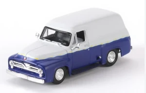 Athearn 26496 1955 Ford F-100 Custom Panel Truck Blue & Grey w/Flames HO