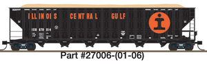 Trainworx 27006-01 Illinois Central Gulf Greenville 7,000 cf Wood Chip #870014 N Scale