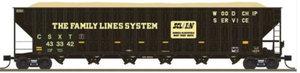 Trainworx 27024-08 Family Lines CSX Re-stencil Greenville 7,000 cf Wood Chip #433398 N Scale