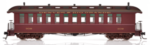 Blackstone Models B350110 D&RG Rio Grande Passenger Coach 3-car set HOn3