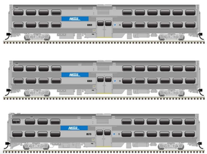 Atlas 20007055 Metra Coaches & Cab Car 3-pack