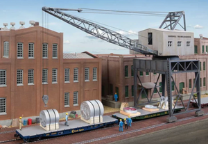 Walthers 933-4096 Traveling Crane with Brick Streets HO