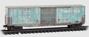 Micro-Trains 180 144 470 Pittsburgh & Lake Erie 50' Single Door Box Car #23841 Weathered N scale