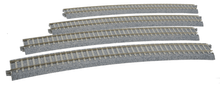 Kato 2-251 31 1/8" radius Superelevated Curved Uni-Track Concrete Ties HO 4-pack