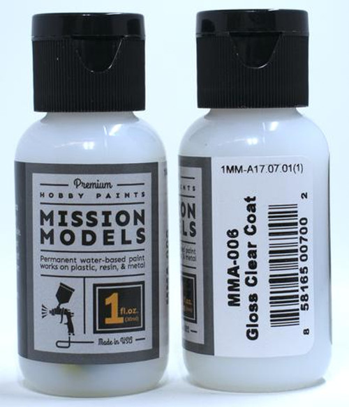 Mission Models MMA-006 Gloss Clear Coat 1 oz.