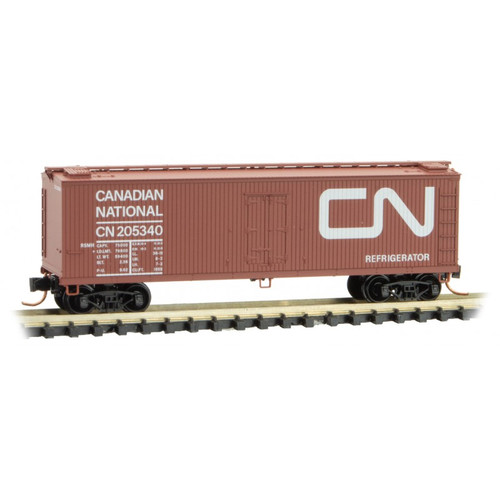 Micro-Trains 047 00 160 Canadian National 40' Double Sheathed Wood Reefer #205340 N scale
