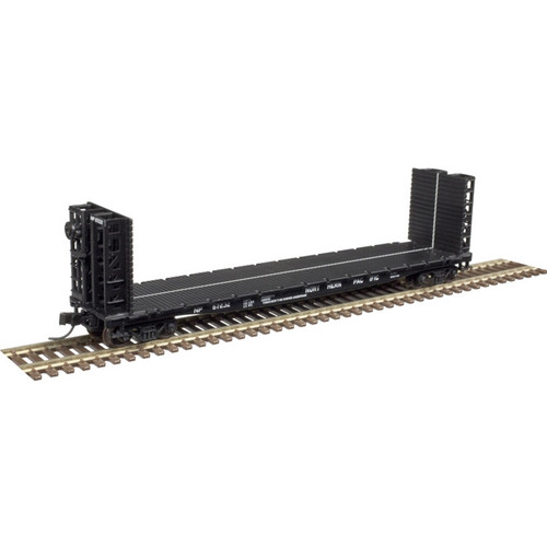 Atlas N scale 50004812 Northern Pacific 48' GSI Bulkhead Flat Car #67197