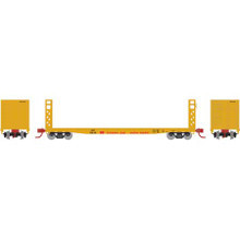Athearn N 24313 UP Union Pacific GSC 53' Bulkhead Flat #15620 N scale