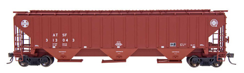 Intermountain 45361-23 Santa Fe "Q" #313240 4750 CF Rib-Sided 3-bay Hopper HO