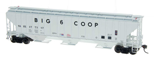 Intermountain N Scale 65295-01 Big 6 CoopCook Industries #477331 4750 3-bay Covered Hopper