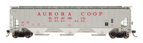 Intermountain N Scale 65356-09 Aurora Co-op #14 4750 3-bay Covered Hopper