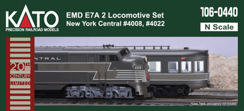 KATO N scale 106-0440-DCC New York Central E7A/A #4008/4022 DCC