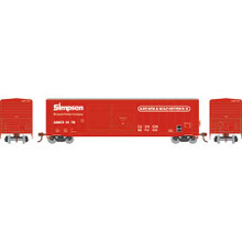 Athearn RTR 98512 Arcata & Mad River RR Co 50' FMC Offset DD Box #1078 HO