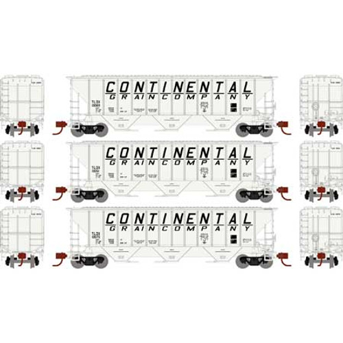 Athearn N 25445 Continental Grain TLDX PS 4427 Covered Hopper 3-pack N scale