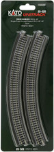Kato N scale 20-520 315mm (12 3/8") Radius 45º Single Track Viaduct Curve Track [2 pcs]