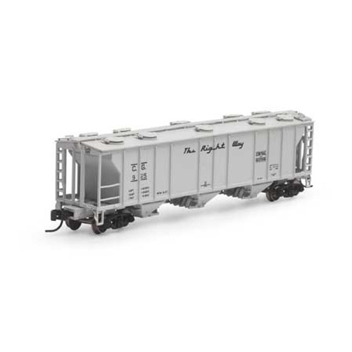 Athearn N 28334 C of G Central of Georgia PS-2 2893 3-bay Covered Hopper #925 N scale