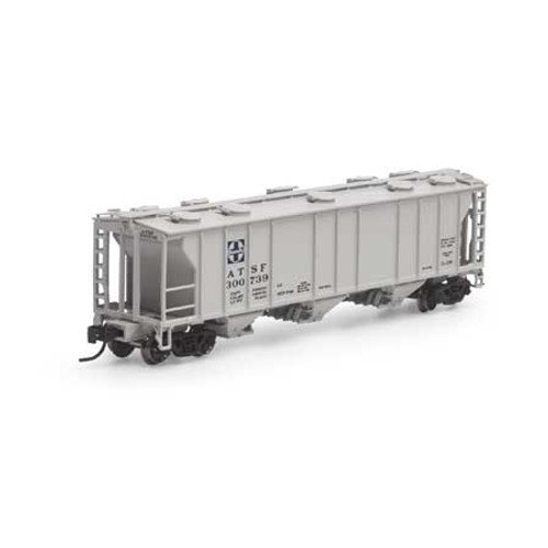 Athearn N 28328 ATSF Santa Fe PS-2 2893 3-bay Covered Hopper #300739 N scale