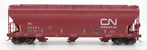 Intermountain 47091-08 Canadian National/WC 4650 cf 3-bay Hopper #82807 HO