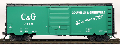 Intermountain 45487-06 Columbus & Greenville 40' PS-1 Box Car #3450  HO