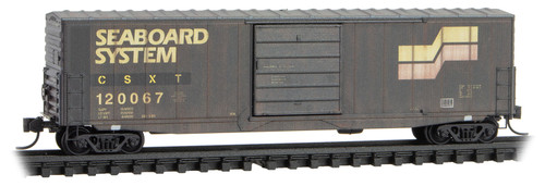 Micro-Trains 108 44 330 CSX Ex-Seaboard System 50' Box Car Weathered N scale