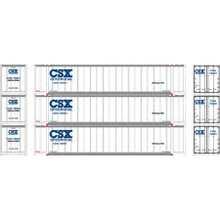Athearn N 17297 CSX #2 48' Container 3-pack N scale