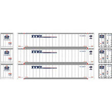 Athearn N 17301 ITEL #2 48' Container 3-pack N scale