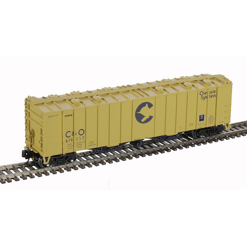 Atlas N scale 50005814 C&O Chessie System 4180 Airslide Covered Hopper #619160