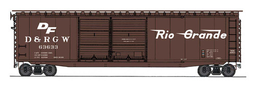 Intermountain 45629-01 D&RGW Rio Grande 50'PS-1 DD Boxcar #63616 HO