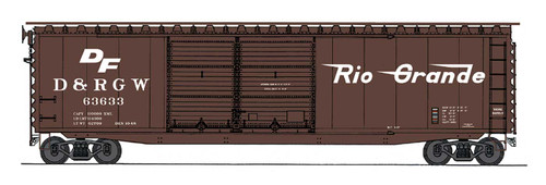 Intermountain 45629-02 D&RGW Rio Grande 50'PS-1 DD Boxcar #63633 HO