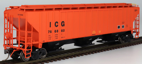 Intermountain 453121-03 Illinois Central Gulf #766774 4750 CF Rib-Sided 3-bay Hopper NEW Date 5-78 HO