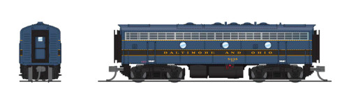 BLI 9075 EMD F7B B&O 5456 Blue/Black/Gold No-Sound / DCC-Ready N